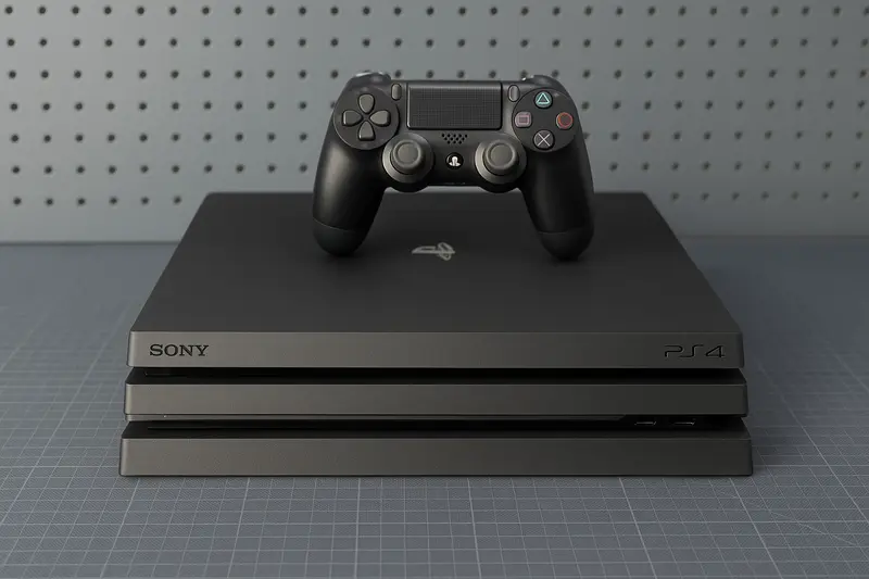 Konsola PlayStation 4 Pro z padem przygotowana do sprzedaży – komplet akcesoriów i reset oprogramowania