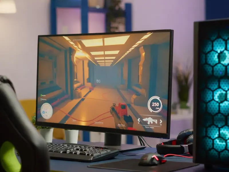 Komputer stacjonarny ze stabilna wymagającą grą