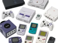 Retro konsole do gier – klasyczne modele PlayStation, Nintendo, Sega i inne, prezentowane razem